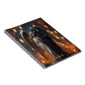 Skeleton paar, donkere Romance Notitieboek (Rechterzijde)