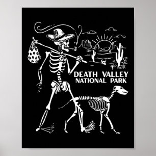 Skeleton Park Wandelen Death Valley National Park Poster