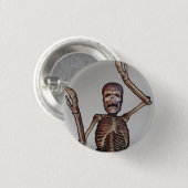 "Skeleton" Pinback Button (Voorkant /achterkant)