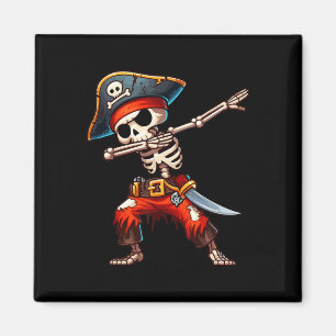Skeleton Pirate Halloween Kinder Pirate Magneet