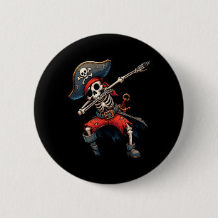 Skeleton Pirate Kinder Ronde Button 5,7 Cm