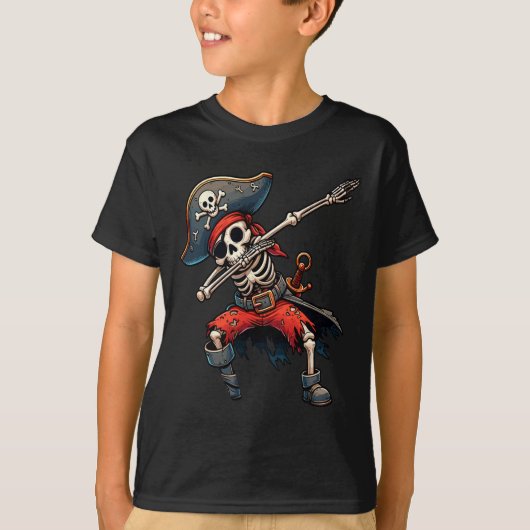 Skeleton Pirate Kinder T-shirt (Voorkant)