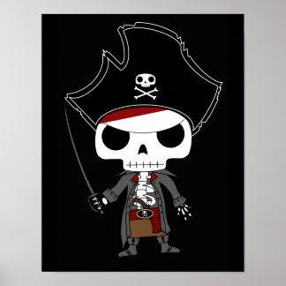 Skeleton Pirate Poster