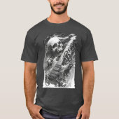 Skeleton playing guitar Rock Shredding Guitar 1 1 T-shirt (Voorkant)