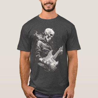 Skeleton playing guitar Rock Shredding Guitar 4 T-shirt