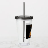 Skeleton pompoenen Halloween Acryl Drinkbeker (Rechts)