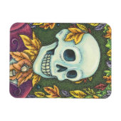 SKELETON PORTRAIT, HALLOWEEN AUTOMNE SKULL MAGNET (Horizontal)