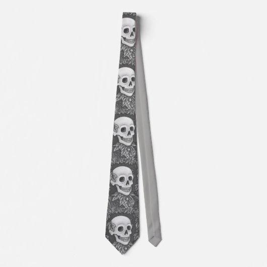 SKELETON PORTRAIT, SKULL, AUTOMNE LAISSE CRAVATE (Devant)