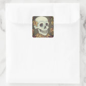 SKELETON PORTRAIT, SKULL HALLOWEEN STICKERS SHEET (Sac)