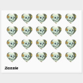 SKELETON PORTRAIT, SKULL HALLOWEEN STICKERS SHEET (Feuille)