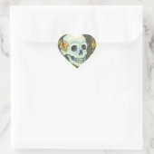 SKELETON PORTRAIT, SKULL HALLOWEEN STICKERS SHEET (Sac)