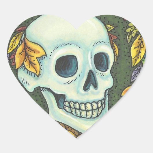 SKELETON PORTRAIT, SKULL HALLOWEEN STICKERS SHEET (Devant)