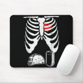 Skeleton Pregnancy Taco Beer Xray Halloween Soon D Muismat (Met muis)