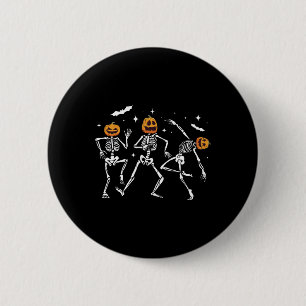Skeleton Pumpkin Halloween Ronde Button 5,7 Cm