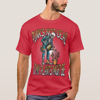 Skeleton Punk Rock Tuinier Halloween Tuinieren 1  T-shirt