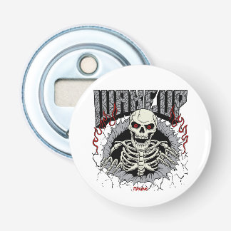 Skeleton Resurgence Poster Button Flesopener