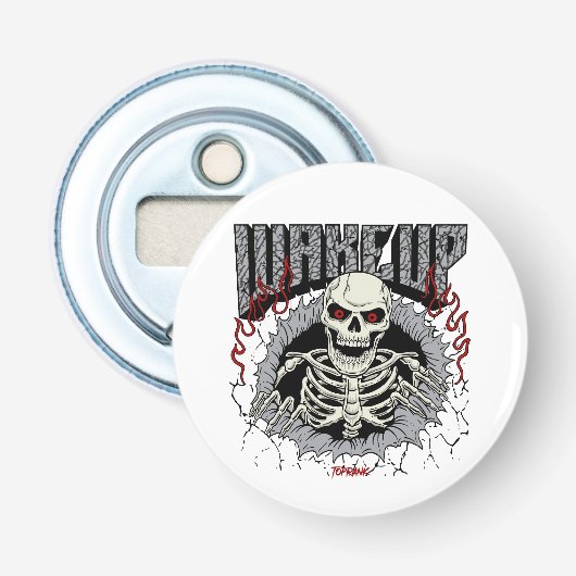 Skeleton Resurgence Poster Button Flesopener (Voorkant)