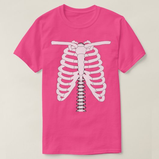 Skeleton Rib Cage Halloween Costume  T-shirt (Design voorkant)