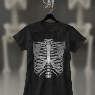 Skeleton Ribs Easy Halloween kostuum jongens T-shi T-shirt
