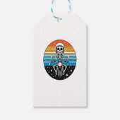 Skeleton Riding Motorcycle Cadeaulabel (Voorkant)