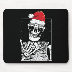Skeleton Rock Hand Halloween Christmas Rock Muziek Muismat