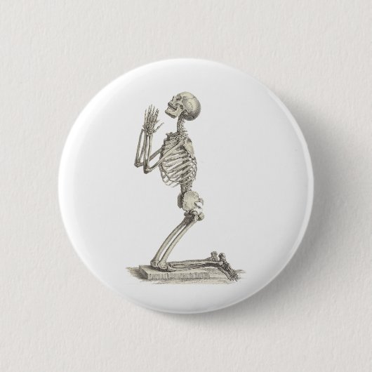  Skeleton Ronde Button 5,7 Cm (Voorkant)