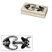 Skeleton Rubberstempel (Gestempeld)