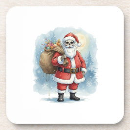 Skeleton Santa Claus Bier Onderzetter
