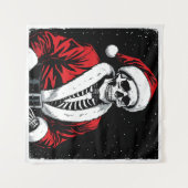 Skeleton Santa Wandkleed (Voorkant (horizontaal))