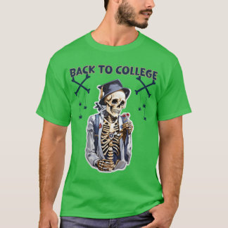 Skeleton Scholar vrienden T-shirt