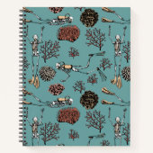 Skeleton Scuba Diver Spiral Carnet (Devant)