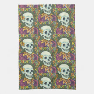SKELETON, SERVIETTE DE CUISINE GOTHIQUE GENTLEMAN