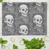 SKELETON, SERVIETTE DE CUISINE GOTHIQUE GENTLEMAN (Plié)