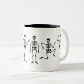 Skeleton Silhouette Halloween Mok (Voorkant rechts)