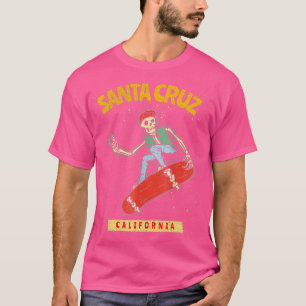 Skeleton Skateboarden Santa Cruz Calif T-shirt