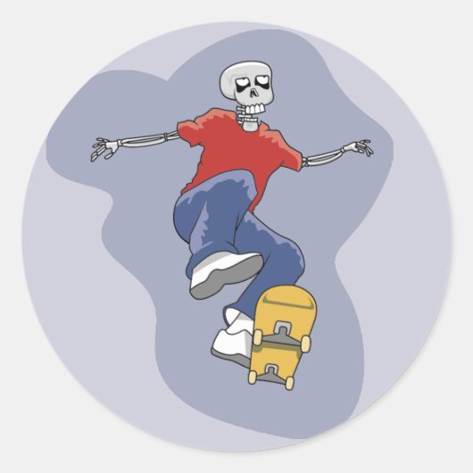 Skeleton Skateboarden stickers (Voorkant)