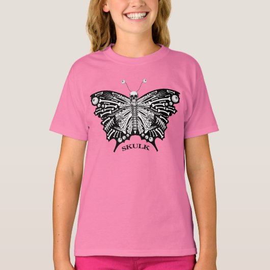 SKELETON - Skulk butterfly T-shirt (Voorkant)