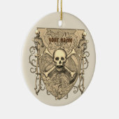 Skeleton Skull Shield ornament (Rechts)