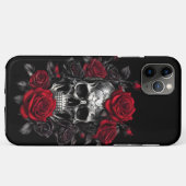 Skeleton Skulls et Rose iPhone / coque ipad (Dos (Horizontal))