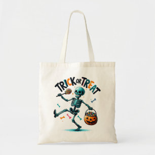 Skeleton Snoep Haul Trick or treat Bag Tote Bag