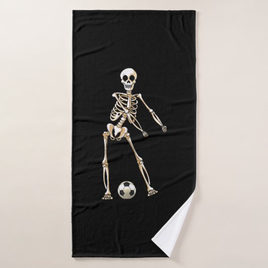 Skeleton Soccer Halloween Flossing Dance Cosplay (Serviette de bain)