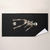 Skeleton Soccer Halloween Flossing Dance Cosplay (Serviette de bain)