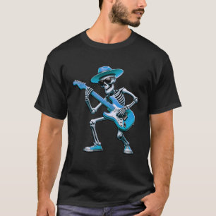 Skeleton speelt gitaar in Pet Rocker Hal T-shirt