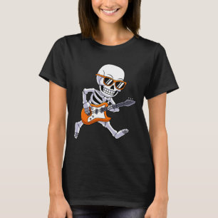 Skeleton spelen gitaar Rock and Roll Boys Kinder T-shirt