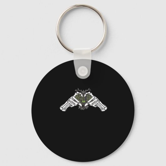 Skeleton Spider Heart Sleutelhanger (Voorkant)