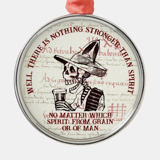 Skeleton Spirit Sterk Xmas Ornament (Voorkant)