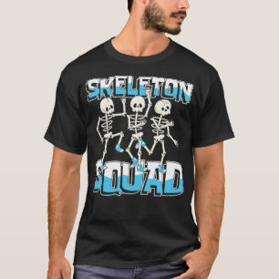 Skeleton squad voor een radioloog met dierlijke hu t-shirt