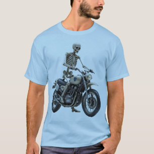 Skeleton sur moto T-shirt homme de base