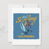  Skeleton Surfen Californië Beach Notitiekaartje (Voorkant)