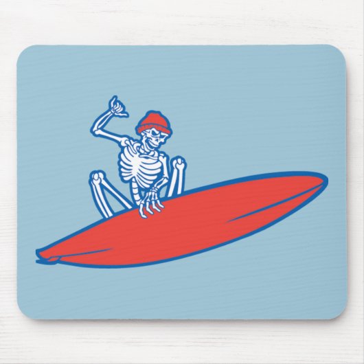 Skeleton Surfer Muismat (Voorkant)